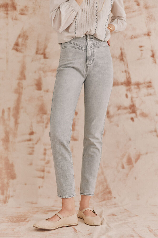 Hoss Intropia Beatriz. Jeans con canesu Gris