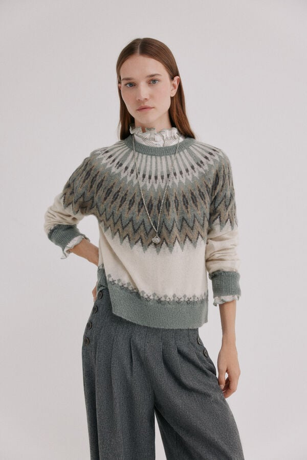 Hoss Intropia Isabet.Jersey de punto Estampado azul