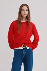Hoss Intropia Iciar. Jersey de punto rojo