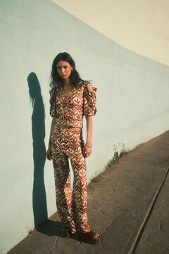 Hoss Intropia Carmina. Top estampado Estampado Marron