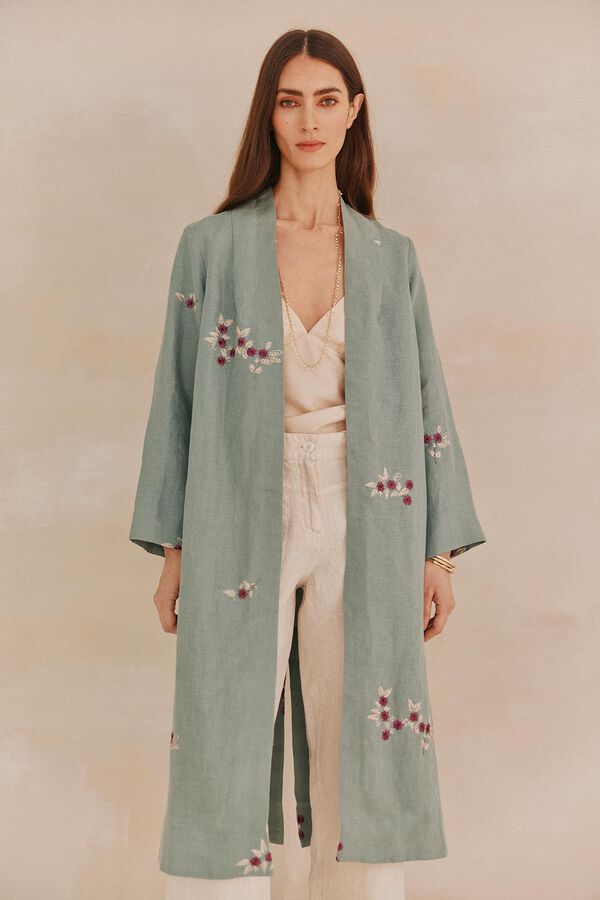 Hoss Intropia Eloise. Kimono bordado Azul