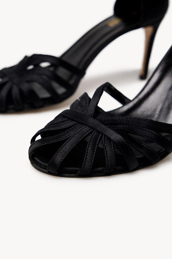 Hoss Intropia Lana. Sandalias de raso Dorado