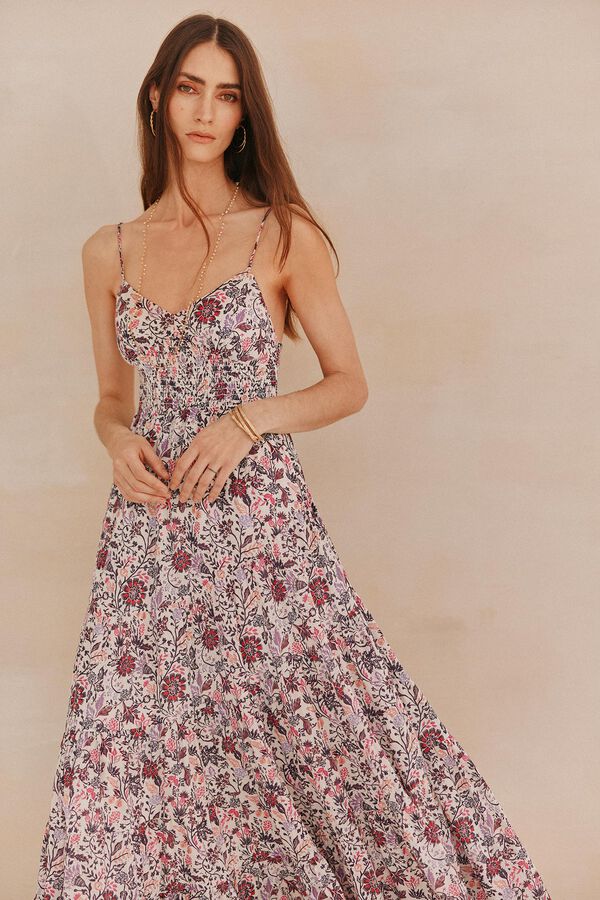 Hoss Intropia Abril. Vestidos alças. Ecru