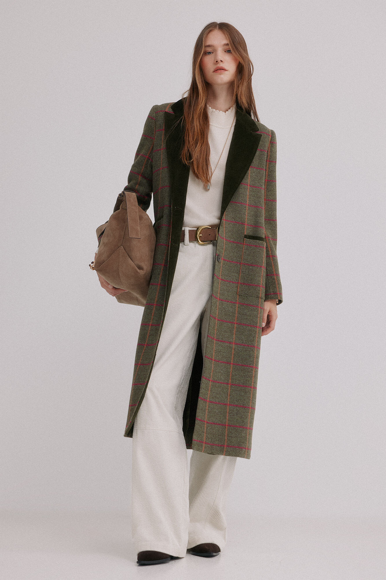 Hoss Intropia Fabrizia. Sobrecasaca xadrez