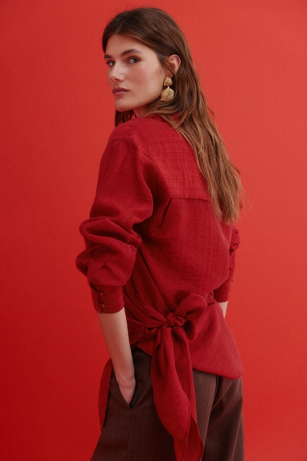 Hoss Intropia Cosette. blusa &agrave;s riscas Vermelho