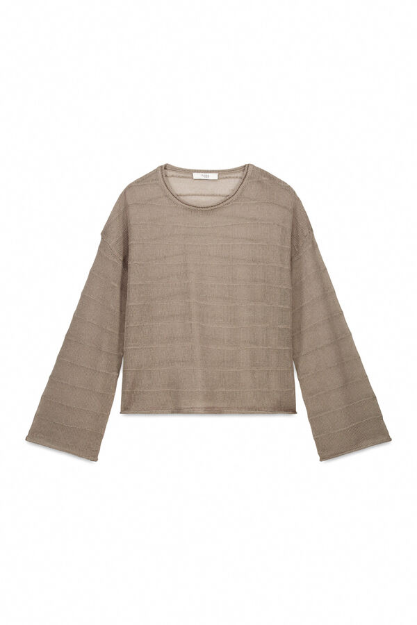 Hoss Intropia Nicole. Jersey con lentejuelas Gris