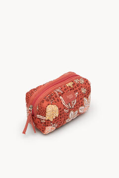 Hoss Intropia Nan. Bolsa de toalete de algodão estampado Subiu