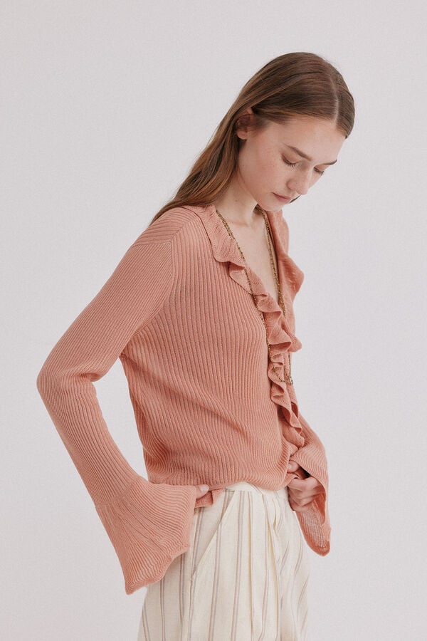 Hoss Intropia India. Chaqueta de punto Rosa