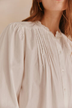 Hoss Intropia Lorraine. Blusa jaretas Estampado morado