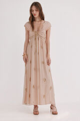 Hoss Intropia Aurora. Vestido bordado Subiu