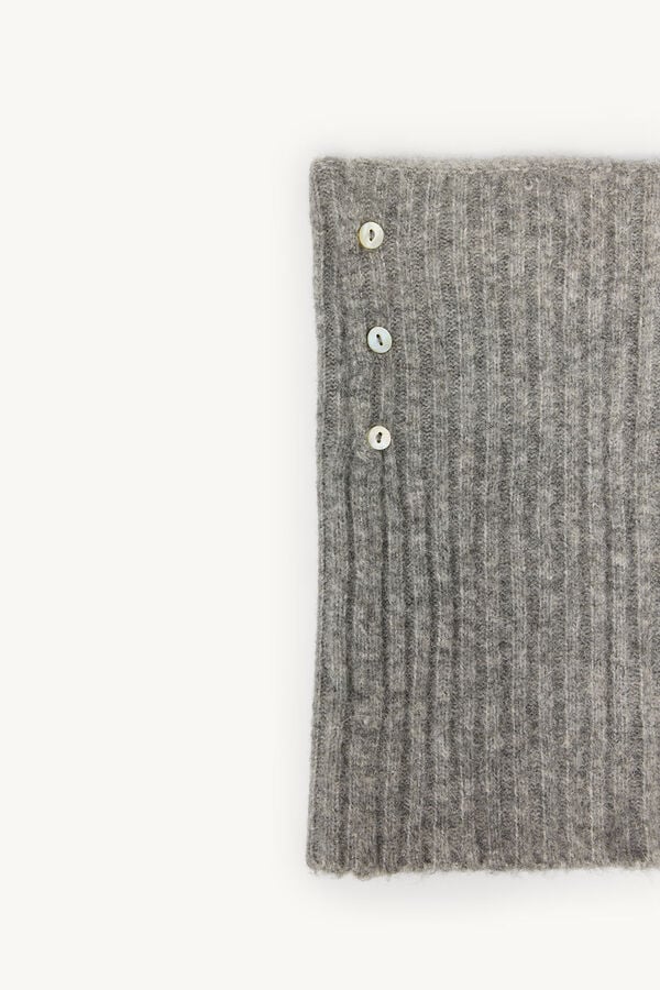 Hoss Intropia Liliana. Cuello de punto con botones Gris