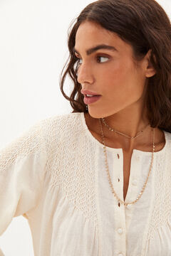 Hoss Intropia Norma. Camisa de algodón Beige