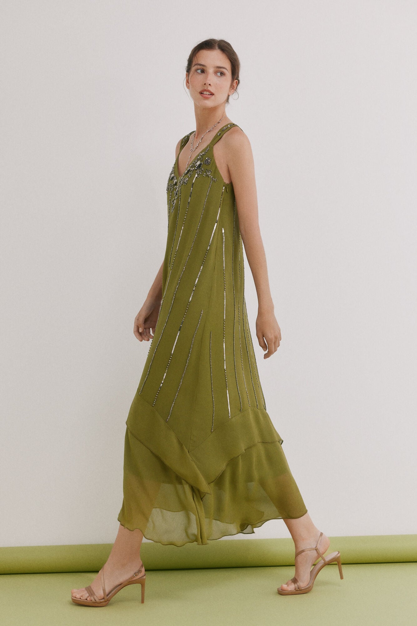 Hoss Intropia Aurore.Vestido abalorios