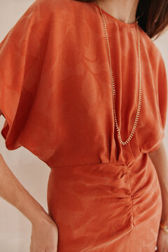 Hoss Intropia Alexa. Vestido jacquard ocasional Laranja