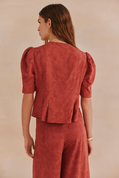 Hoss Intropia Armanda. Top jacquard Coral
