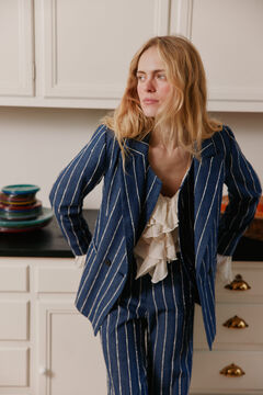 Hoss Intropia Elvira. Blazer riscas Azul