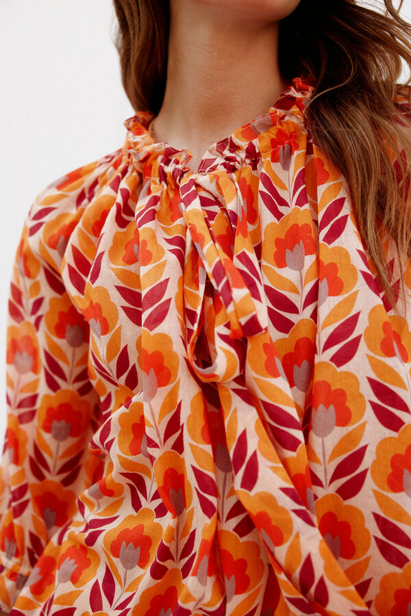 Hoss Intropia Candela. Blusa con lazada Multicolor