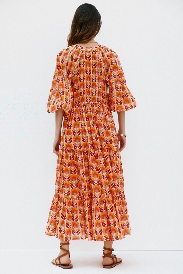 Hoss Intropia Alicia. Vestido midi Naranja
