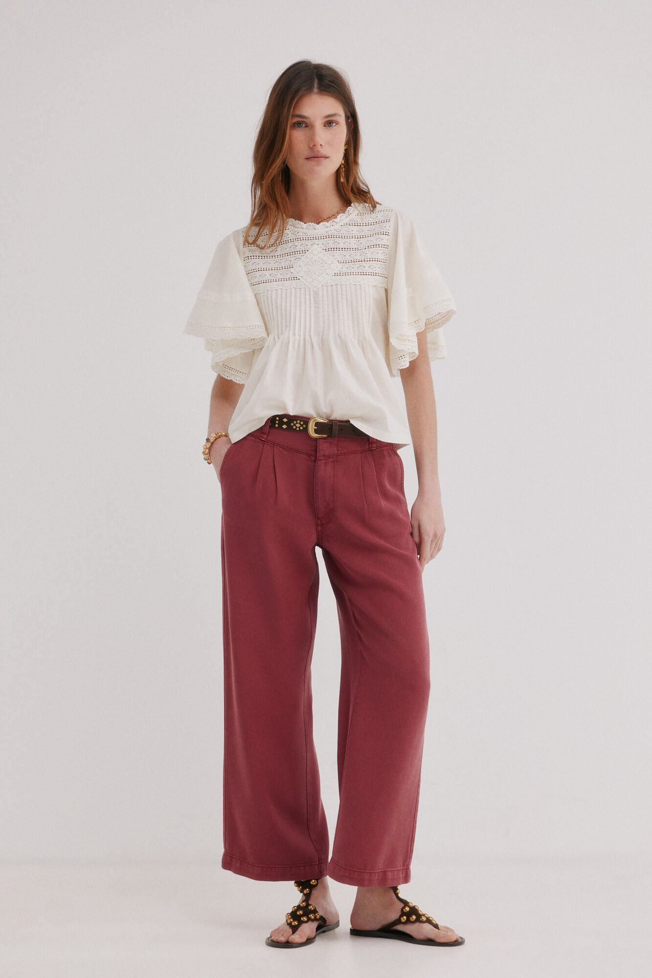 Hoss Intropia Paris. Pantal&oacute;n flu&iacute;do