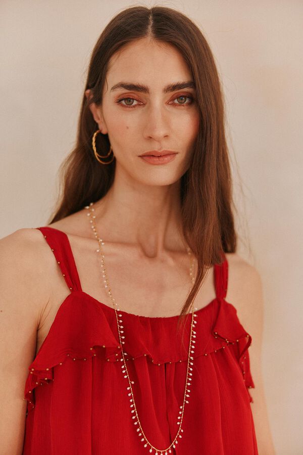 Hoss Intropia Griselda. Top largo Vermelho