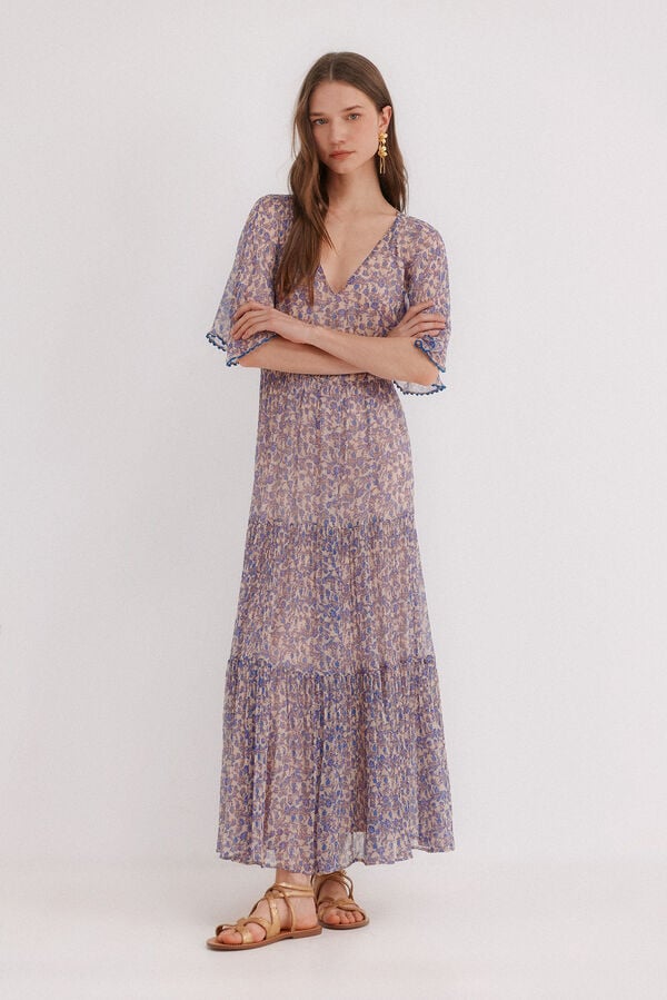 Hoss Intropia Amanda. Vestido floral Multicolorido