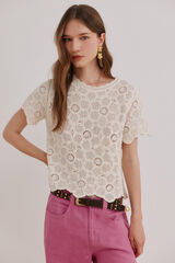 Hoss Intropia Irune. Top crochet Beige