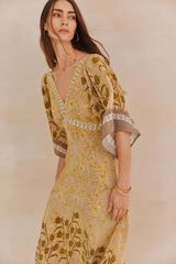 Hoss Intropia Leonora. Vestido estampado Amarillo