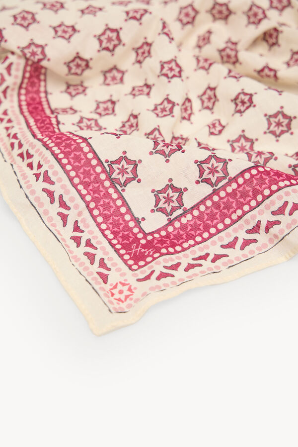 Hoss Intropia Miranda. Cachecol bandana estampado Vermelho