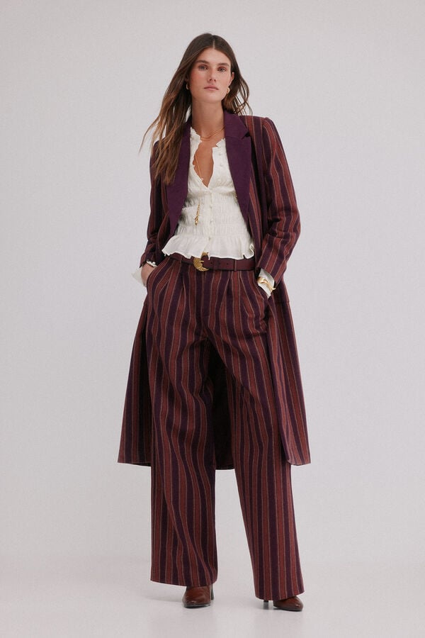 Hoss Intropia Francesca. Levita a rayas Granate