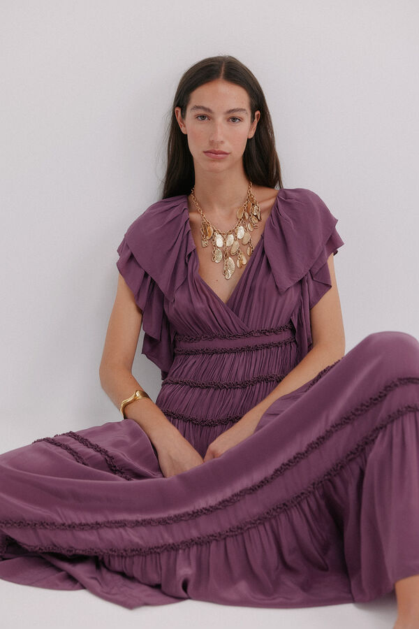 Hoss Intropia Anna. Vestido fluido Roxo
