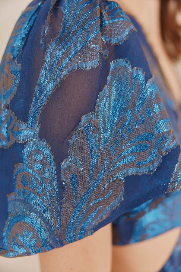 Hoss Intropia Alba. Vestido recortado. Azul