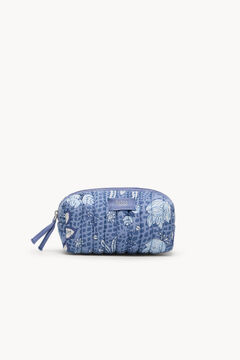 Hoss Intropia Nan. Bolsa de toalete de algodão estampado Roxo