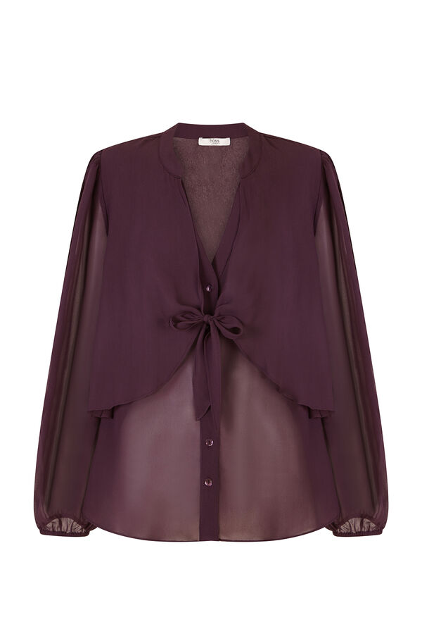 Hoss Intropia Gala. Blusa con lazada Morado