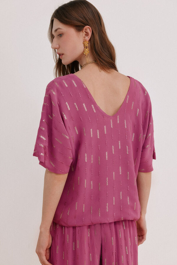 Hoss Intropia Gia. Top lentejuelas Morado