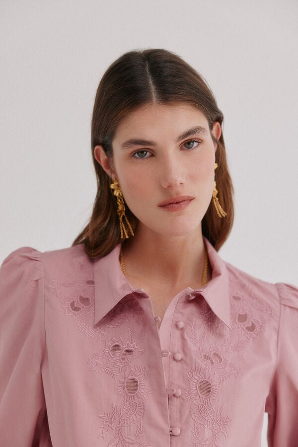 Hoss Intropia Carine. Blusa bordada Subiu