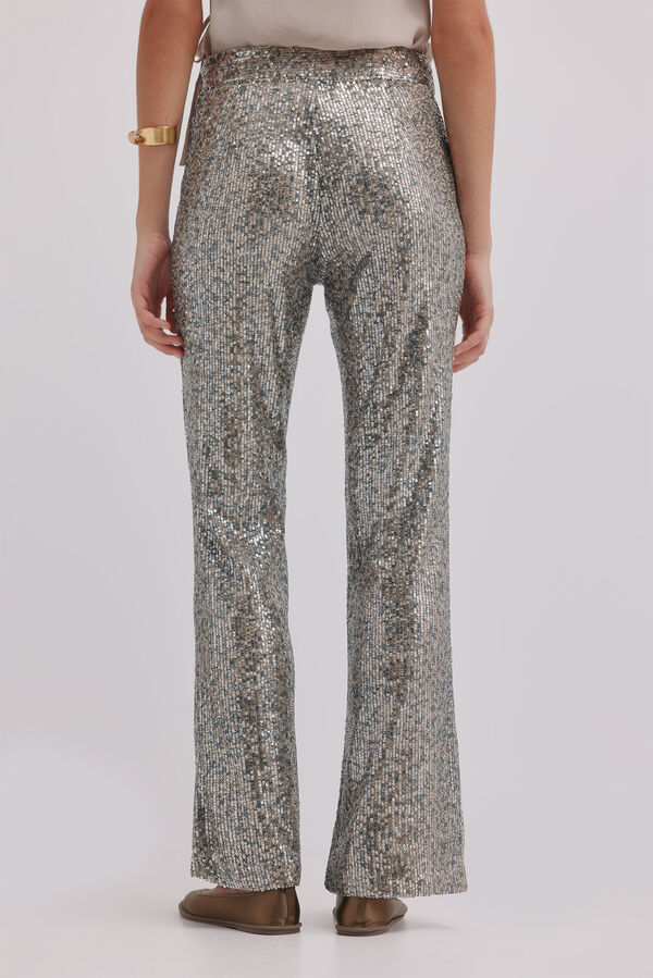 Hoss Intropia Priscilla. Pantalones de lentejuelas Gris