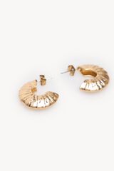 Hoss Intropia Lili. Aros labrados bañados en oro Dorado