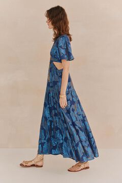 Hoss Intropia Alba. Vestido recortado. Azul