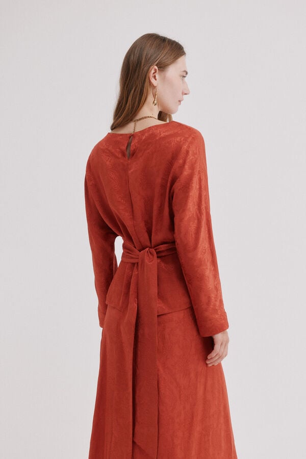 Hoss Intropia Clea. Blusa jacquard Subiu