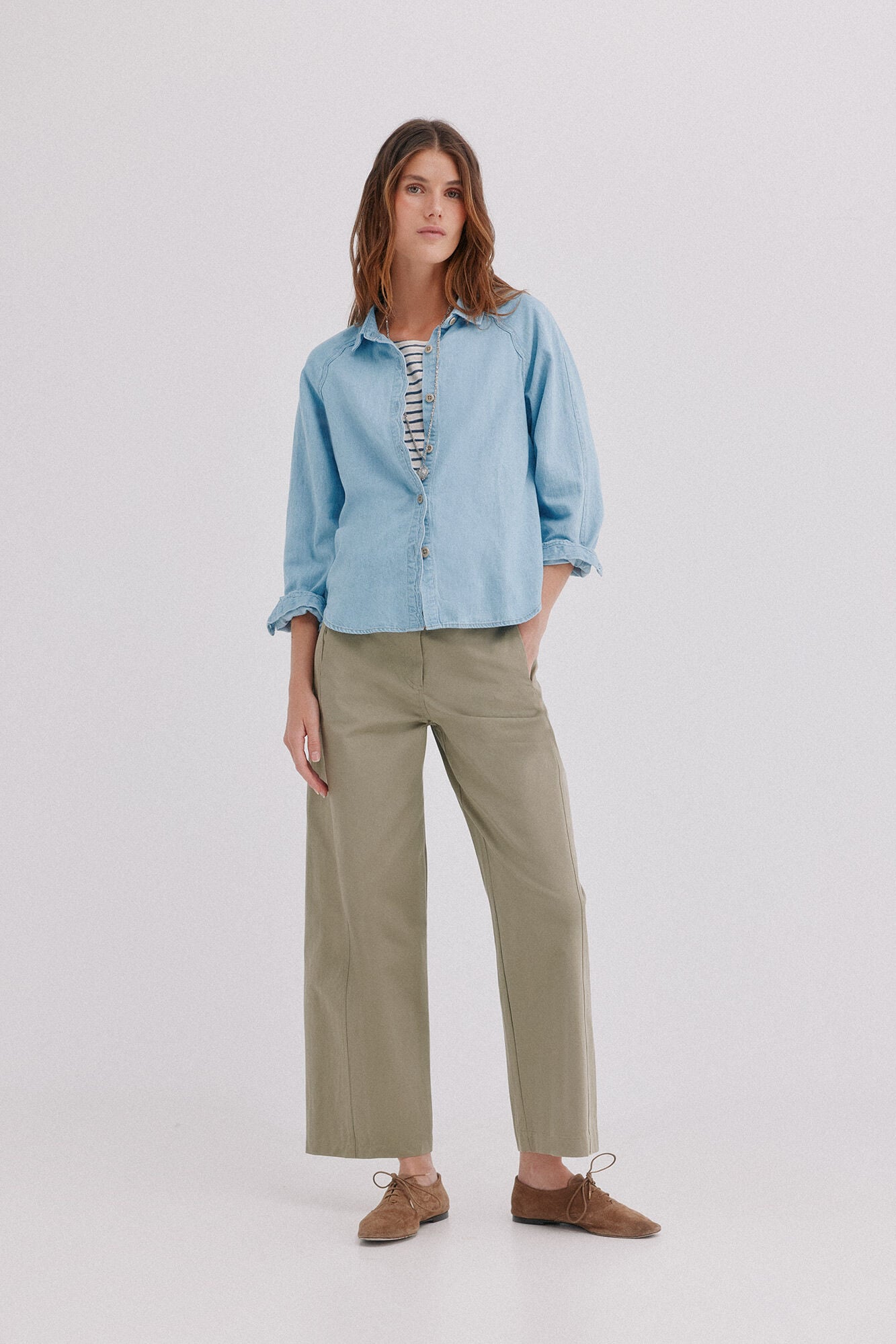 Hoss Intropia Cora. Camisa de ganga