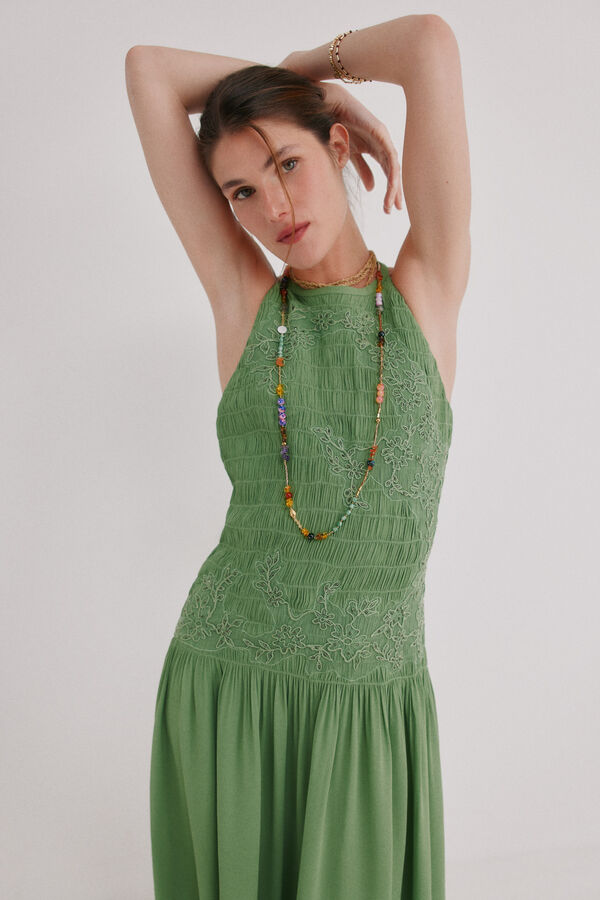 Hoss Intropia Adara. Vestido fluido Verde