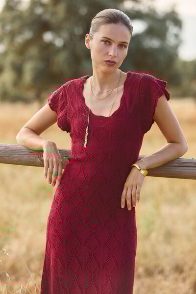 Hoss Intropia Lina. Vestido de malha Granada