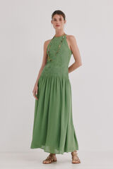 Hoss Intropia Adara. Vestido fluido Verde