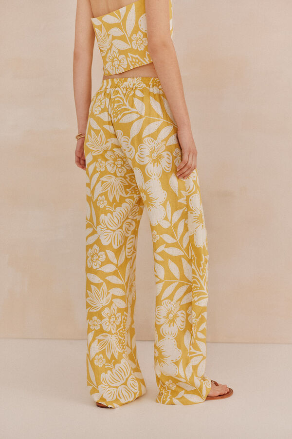 Hoss Intropia Pia. Pantalón pareo Marfil