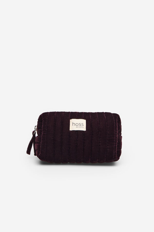 Hoss Intropia Lyssete. Neceser terciopelo acolchado rojo