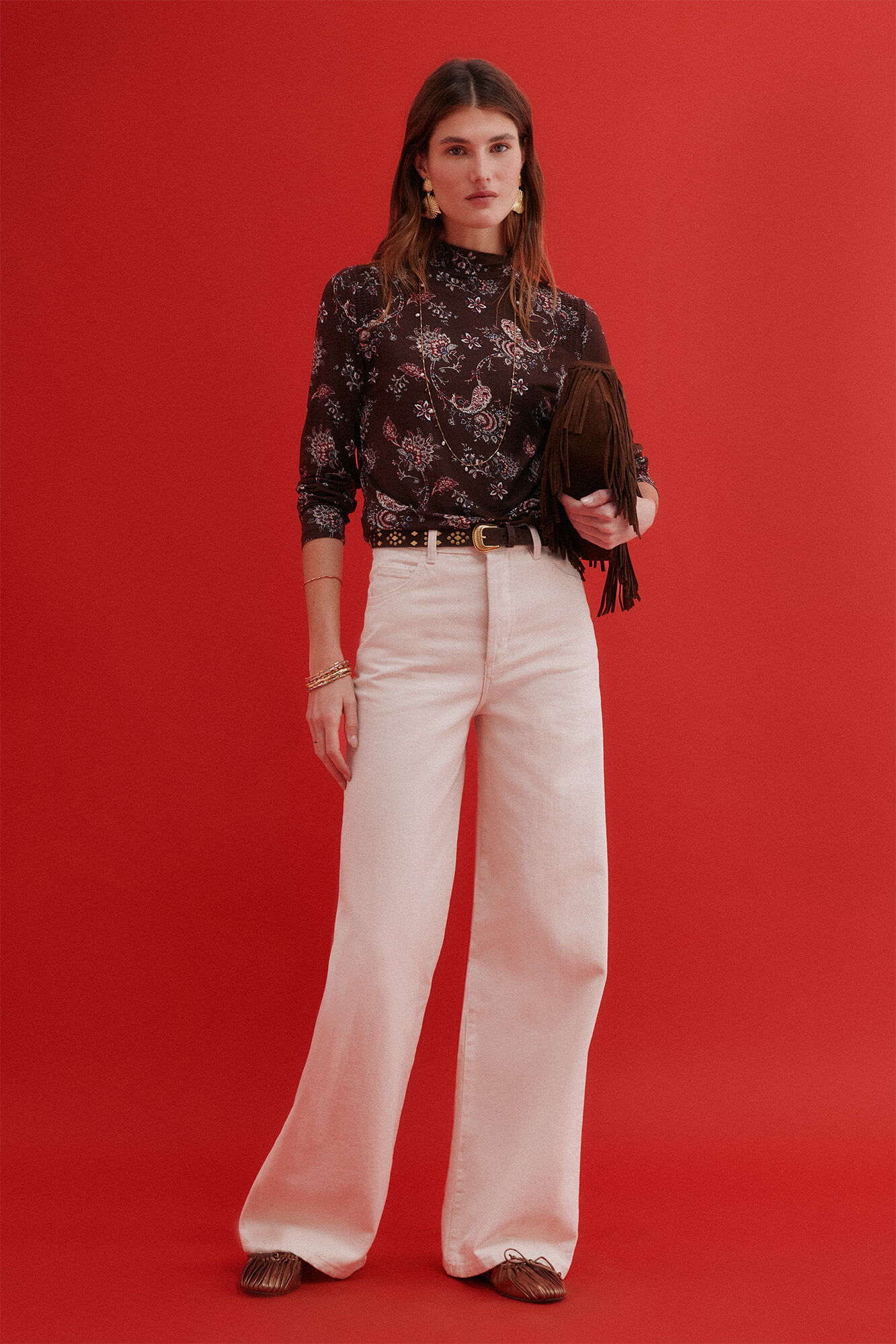 Hoss Intropia Bahiana. Jeans de perna larga