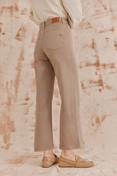 Hoss Intropia Briana. Jeans wide leg Beige