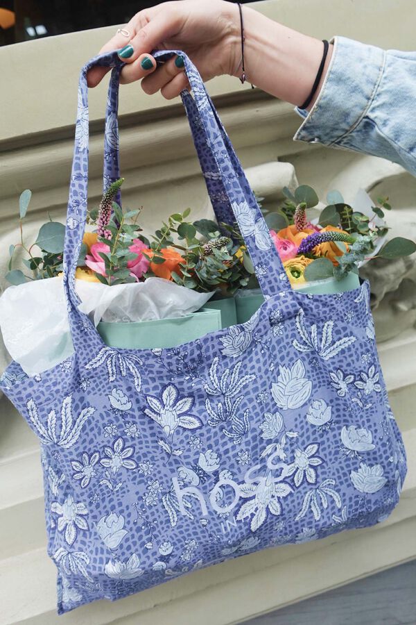 Hoss Intropia Numa. Bolsa de tela Azul
