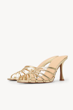 Hoss Intropia Mireia. Sandália mule Dourado