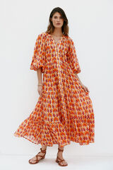Hoss Intropia Alicia. Vestido midi Naranja